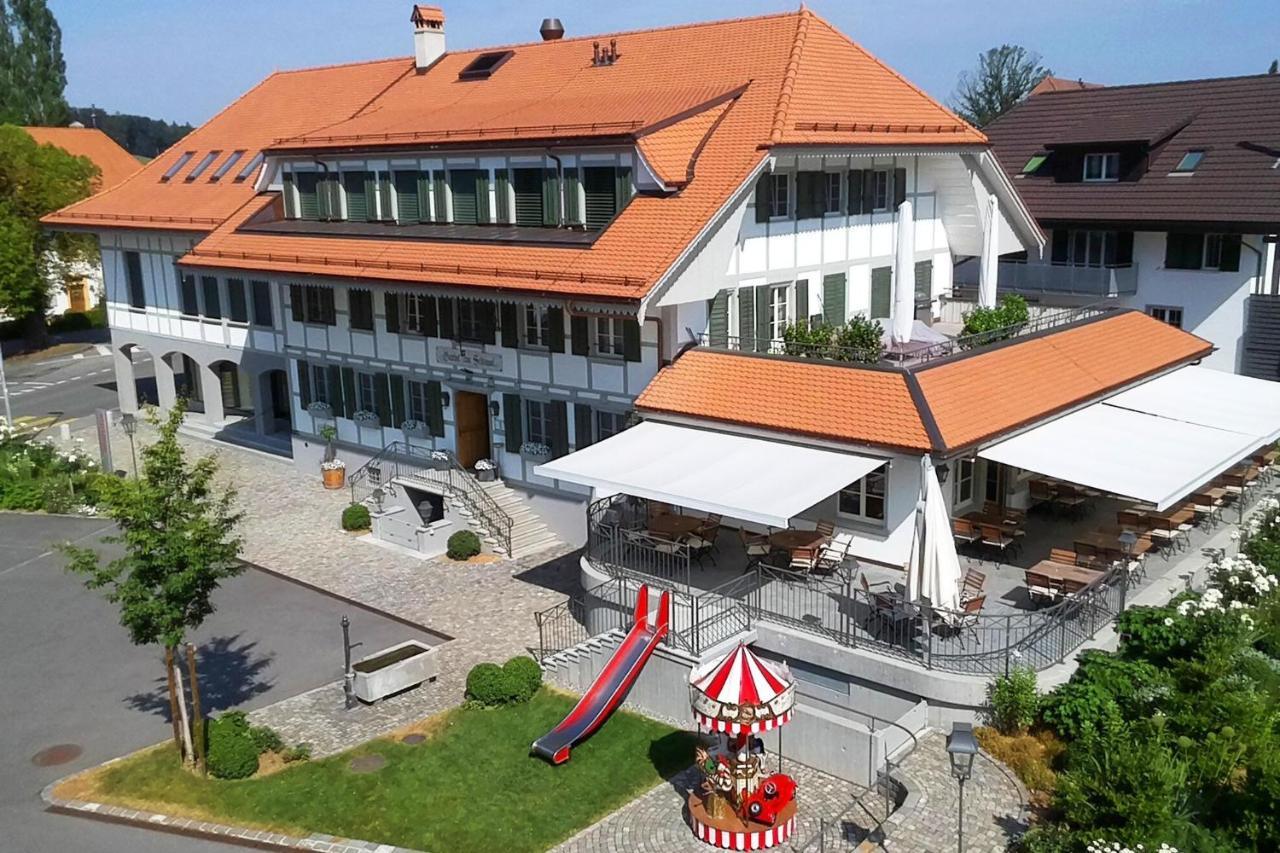 Gasthof Zum Schluessel La Meridienne Fribourg Sa Ueberstorf Dış mekan fotoğraf